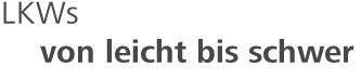 LKWs von leicht bis schwer